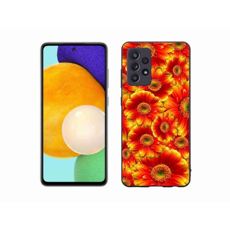 Gelový kryt mmCase na mobil Samsung Galaxy A52/A52 5G - gerbera 1