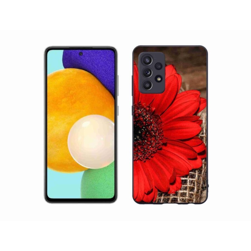 Gelový kryt mmCase na mobil Samsung Galaxy A52/A52 5G - gerbera
