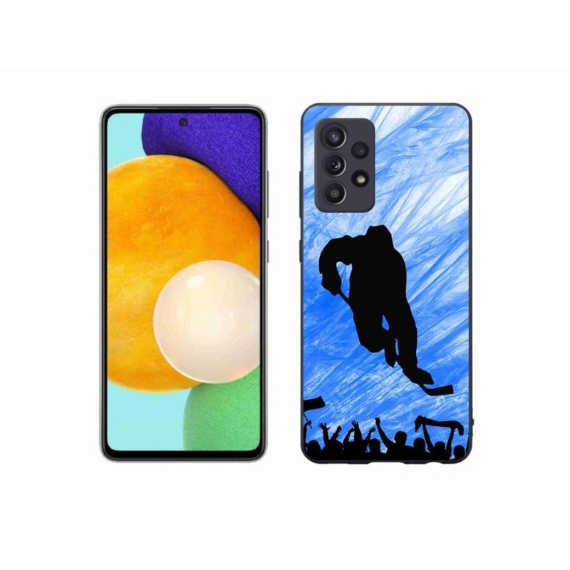 Gelový kryt mmCase na mobil Samsung Galaxy A52/A52 5G - hokejový hráč