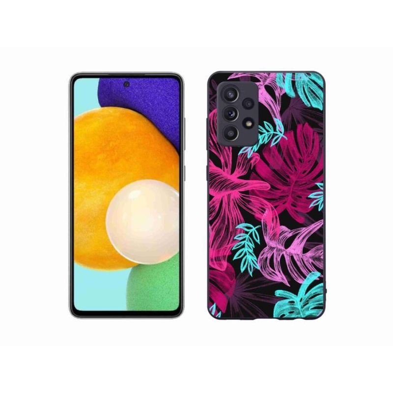 Gelový kryt mmCase na mobil Samsung Galaxy A52/A52 5G - květiny 1