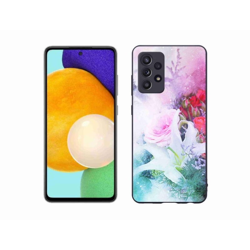 Gelový kryt mmCase na mobil Samsung Galaxy A52/A52 5G - květiny 4