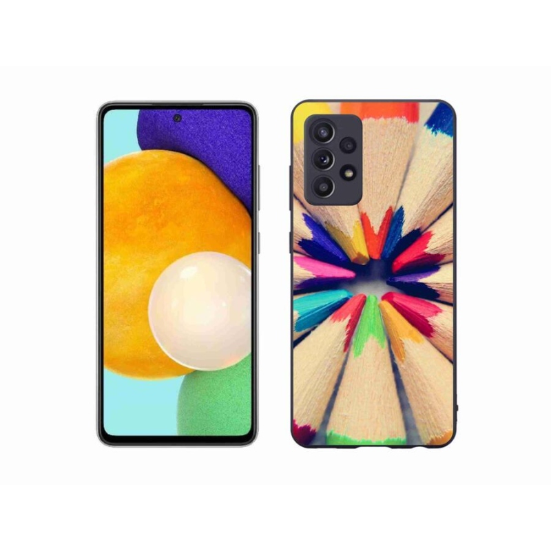 Gelový kryt mmCase na mobil Samsung Galaxy A52/A52 5G - pastelky