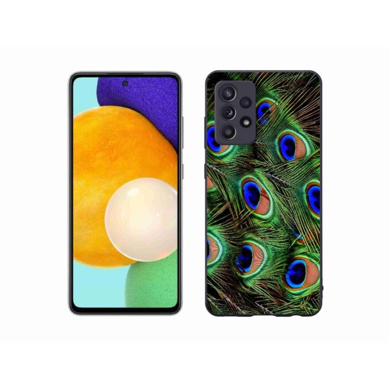 Gelový kryt mmCase na mobil Samsung Galaxy A52/A52 5G - paví peří