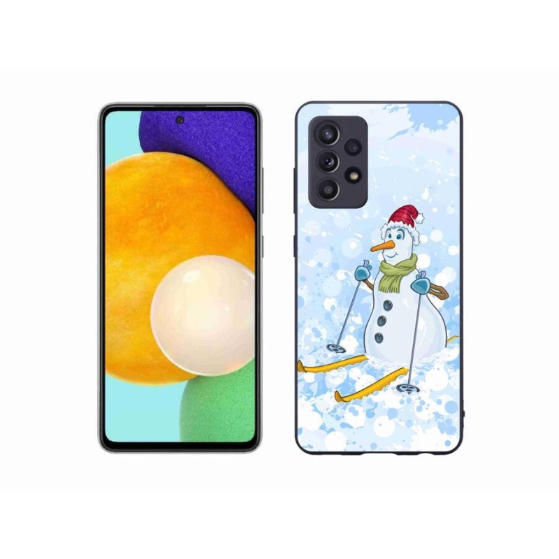 Gelový kryt mmCase na mobil Samsung Galaxy A52/A52 5G - sněhulák