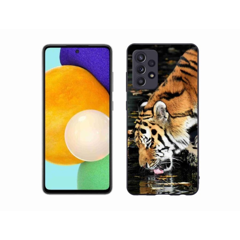 Gelový kryt mmCase na mobil Samsung Galaxy A52/A52 5G - žíznivý tygr