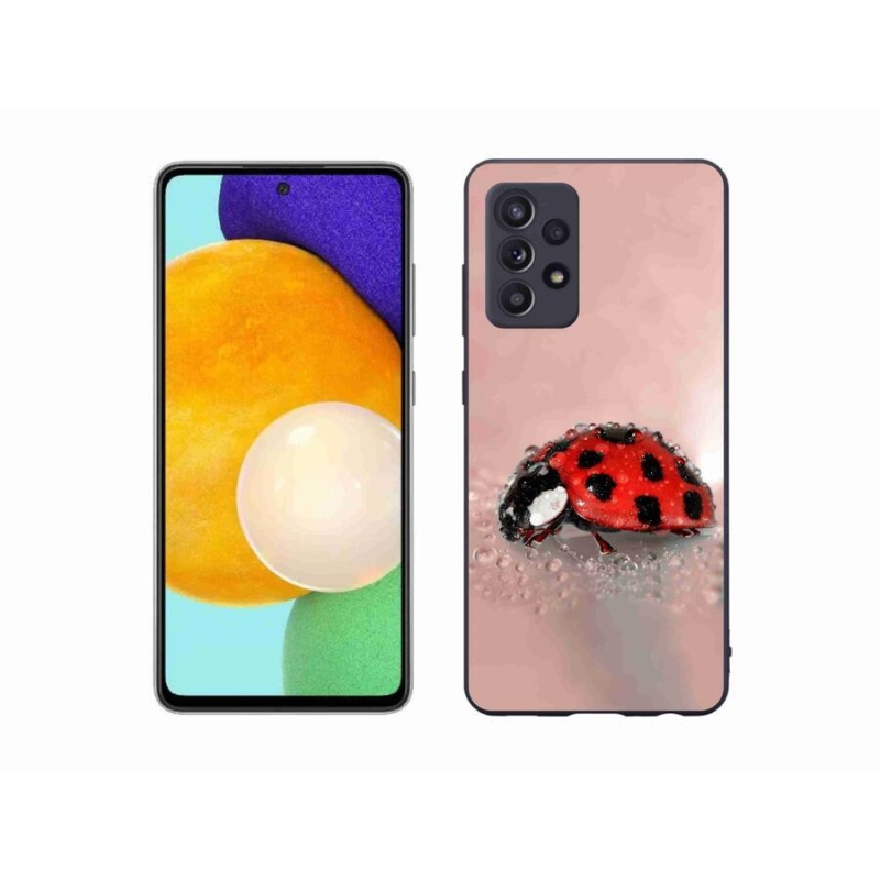 Gelový kryt mmCase na mobil Samsung Galaxy A52s 5G - beruška