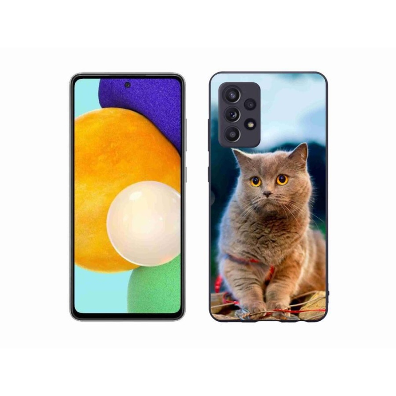 Gelový kryt mmCase na mobil Samsung Galaxy A52s 5G - britská modrá 2