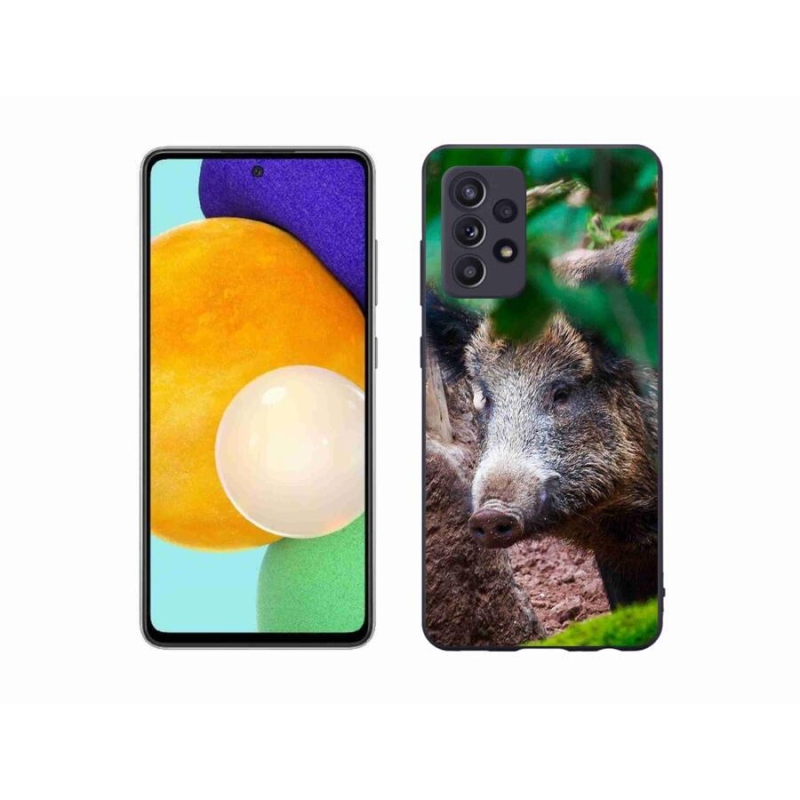Gelový kryt mmCase na mobil Samsung Galaxy A52s 5G - divoké prase