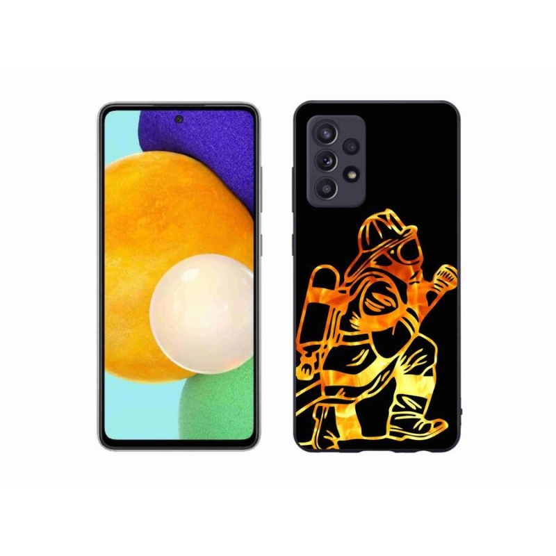 Gelový kryt mmCase na mobil Samsung Galaxy A52s 5G - hasič 1