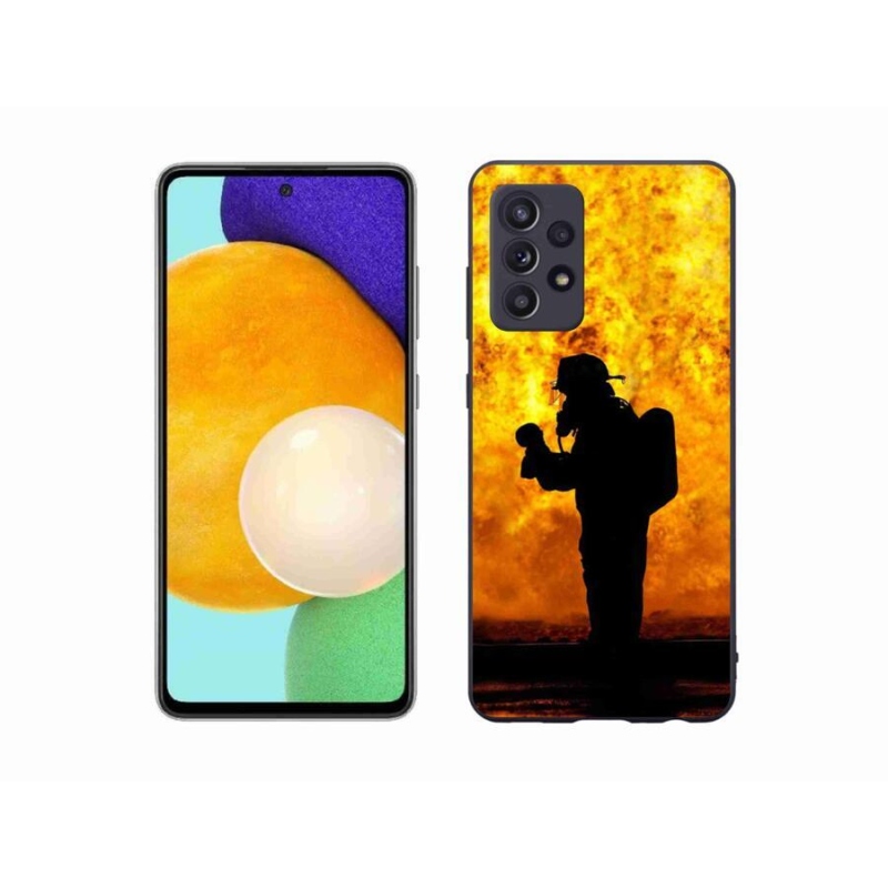 Gelový kryt mmCase na mobil Samsung Galaxy A52s 5G - hasič