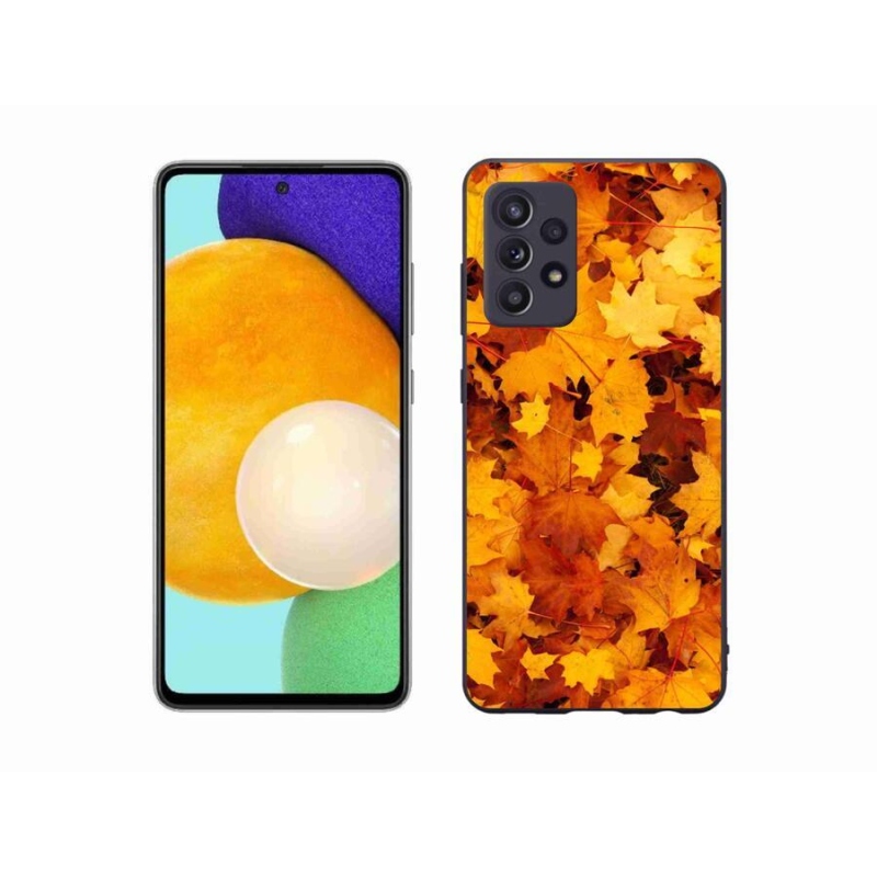 Gelový kryt mmCase na mobil Samsung Galaxy A52s 5G - javorové listy