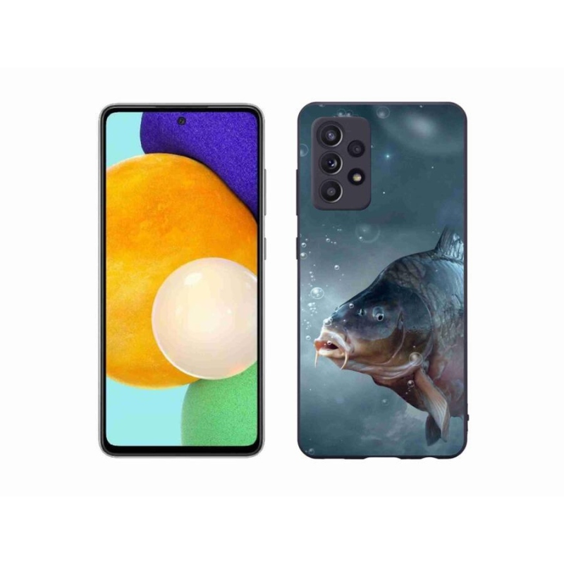 Gelový kryt mmCase na mobil Samsung Galaxy A52s 5G - kapr a bublinky