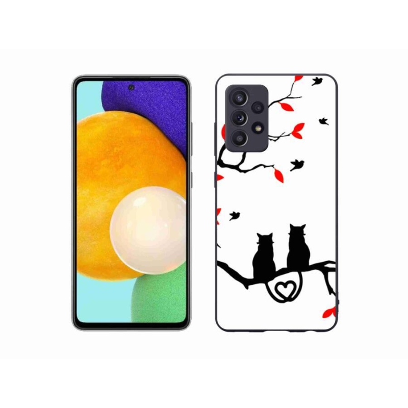 Gelový kryt mmCase na mobil Samsung Galaxy A52s 5G - kočičí láska