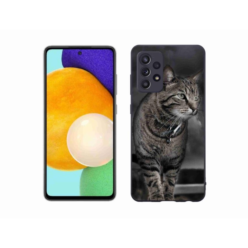 Gelový kryt mmCase na mobil Samsung Galaxy A52s 5G - kočka
