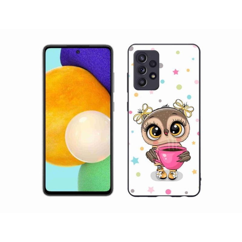 Gelový kryt mmCase na mobil Samsung Galaxy A52s 5G - kreslená sovička
