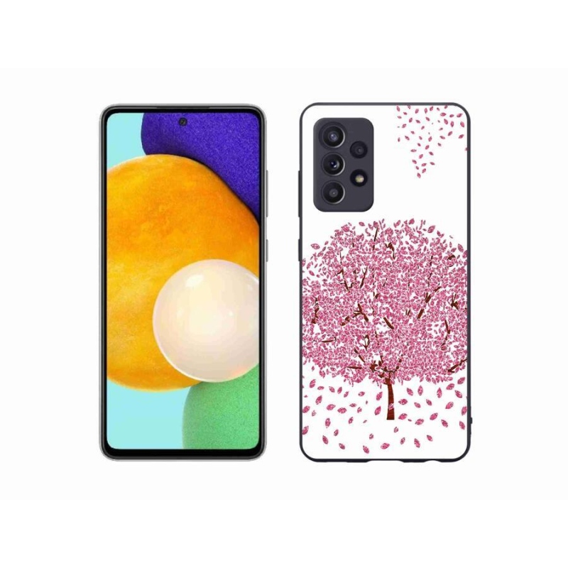 Gelový kryt mmCase na mobil Samsung Galaxy A52s 5G - kreslený strom s listy
