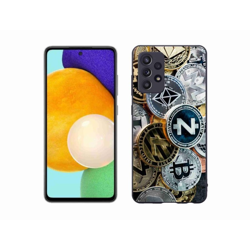 Gelový kryt mmCase na mobil Samsung Galaxy A52s 5G - kryptoměny