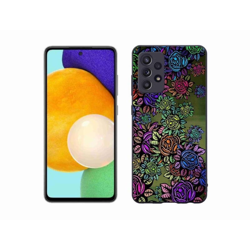 Gelový kryt mmCase na mobil Samsung Galaxy A52s 5G - květiny 6