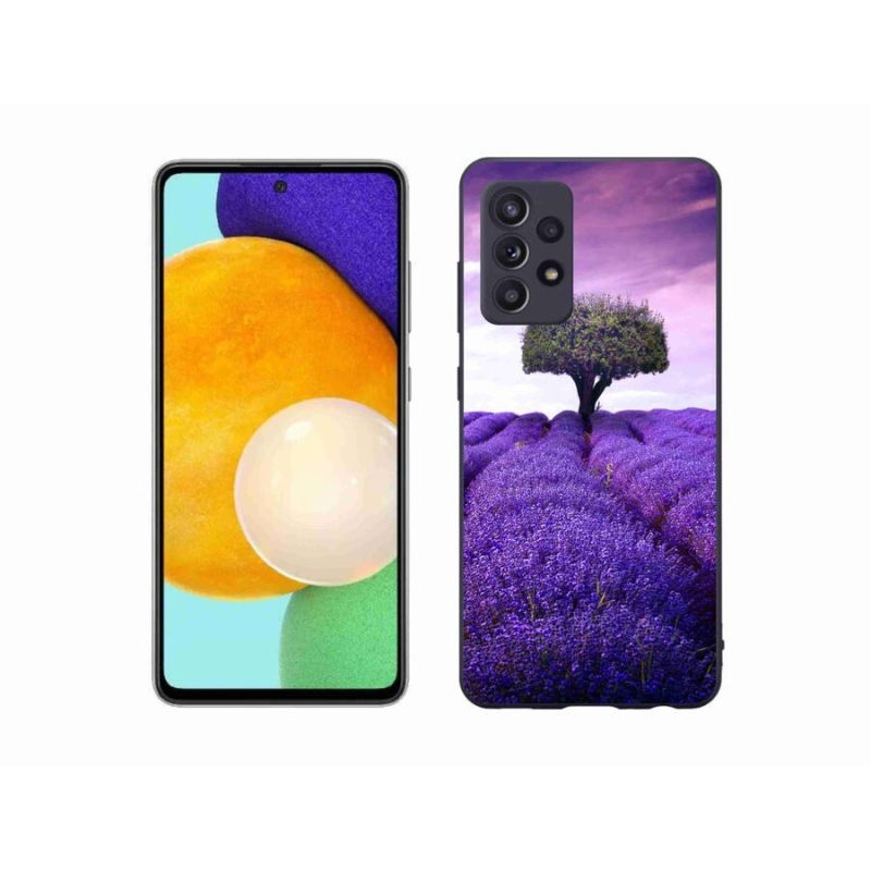 Gelový kryt mmCase na mobil Samsung Galaxy A52s 5G - levandulová louka