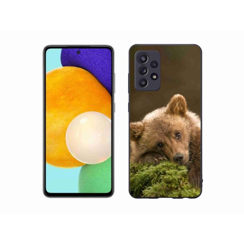 Gelový kryt mmCase na mobil Samsung Galaxy A52s 5G - medvěd