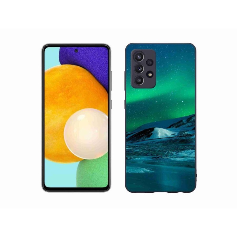 Gelový kryt mmCase na mobil Samsung Galaxy A52s 5G - polární záře