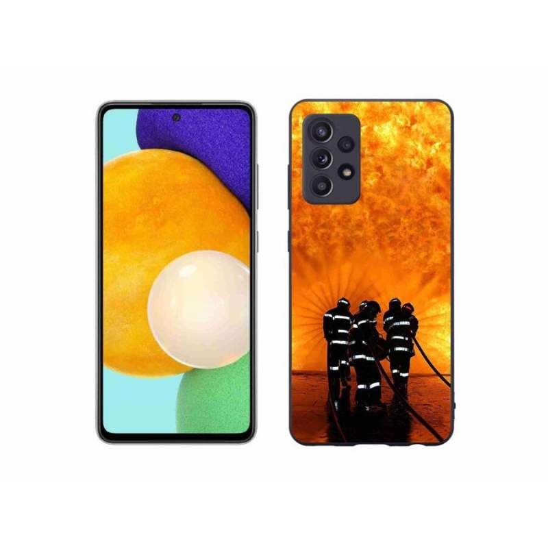 Gelový kryt mmCase na mobil Samsung Galaxy A52s 5G - požár