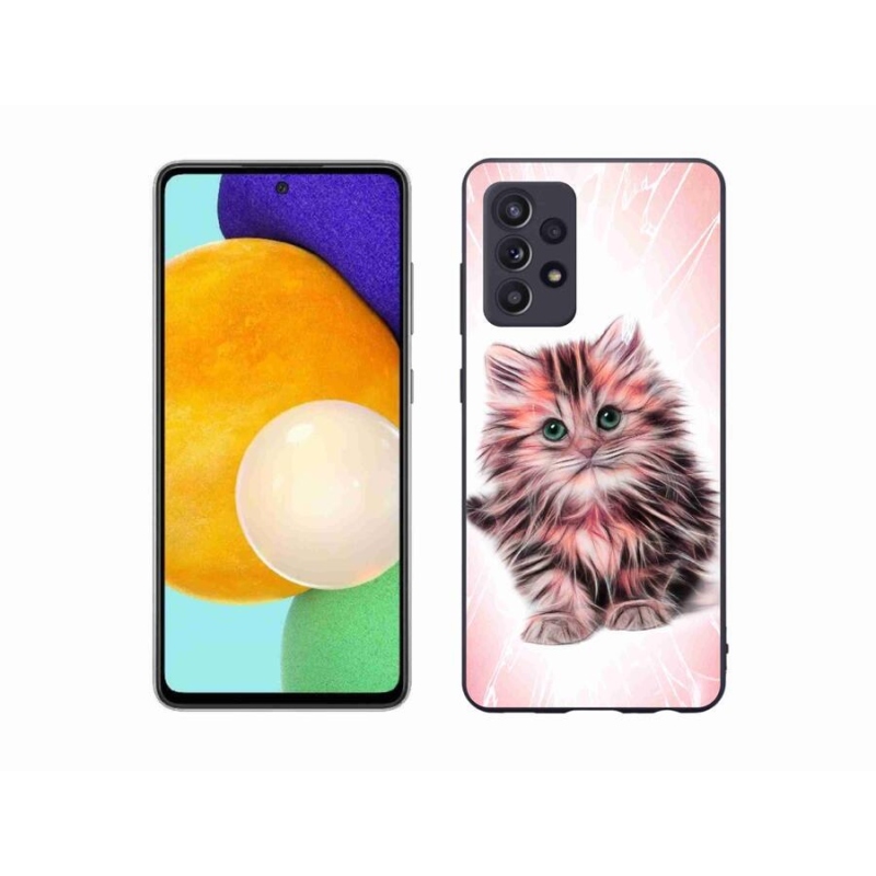 Gelový kryt mmCase na mobil Samsung Galaxy A52s 5G - roztomilé kotě