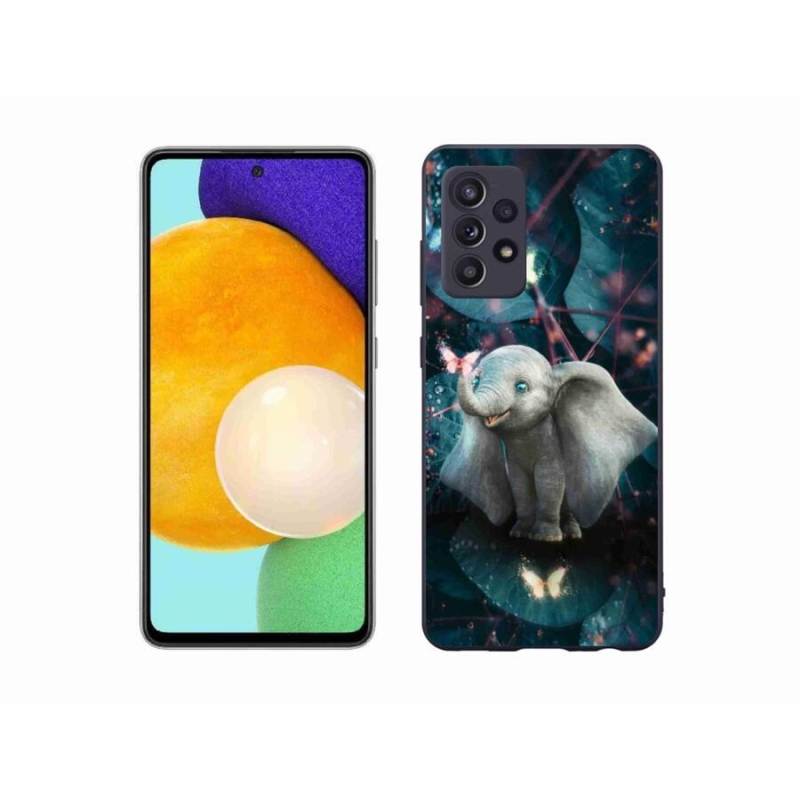 Gelový kryt mmCase na mobil Samsung Galaxy A52s 5G - roztomilý slon