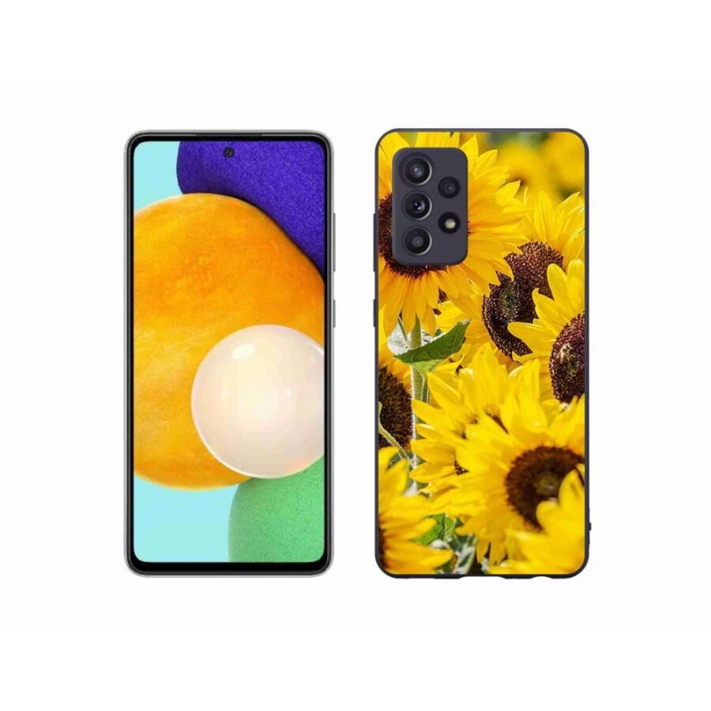 Gelový kryt mmCase na mobil Samsung Galaxy A52s 5G - slunečnice