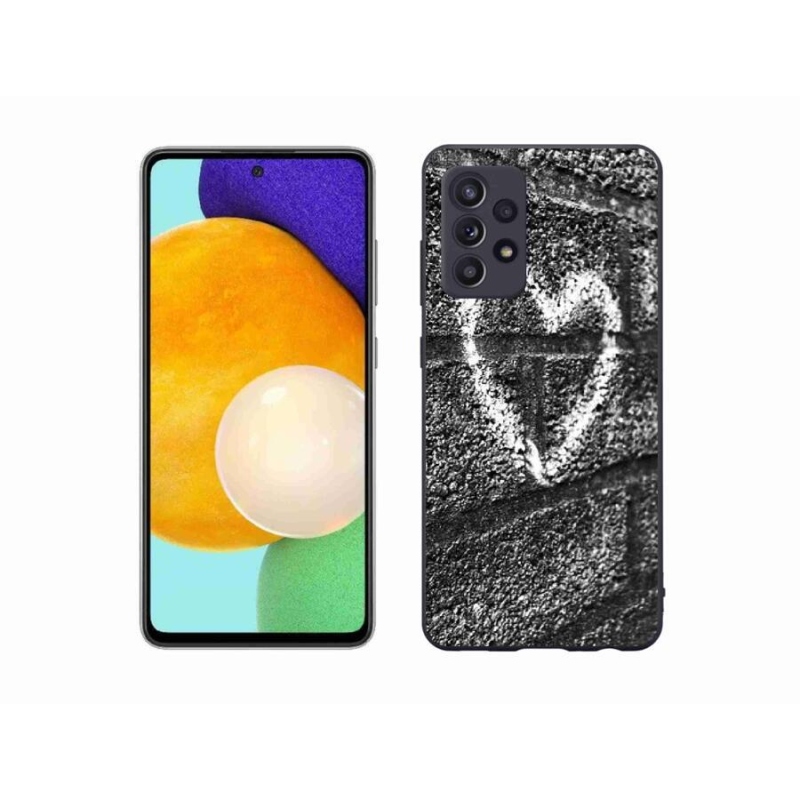 Gelový kryt mmCase na mobil Samsung Galaxy A52s 5G - srdce na zdi
