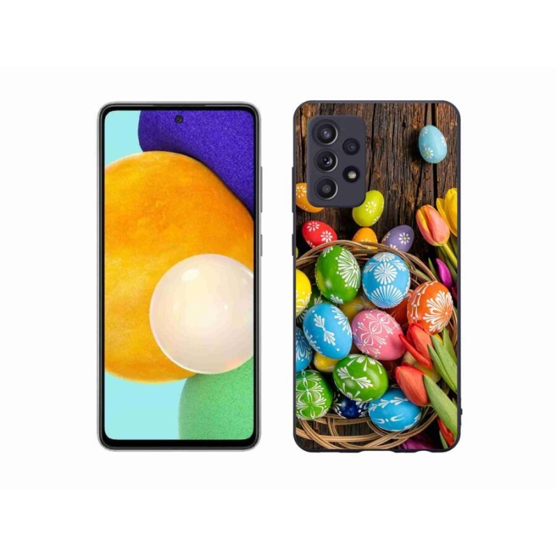 Gelový kryt mmCase na mobil Samsung Galaxy A52s 5G - velikonoční vajíčka