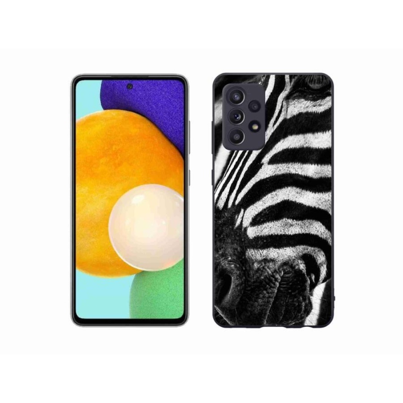 Gelový kryt mmCase na mobil Samsung Galaxy A52s 5G - zebra