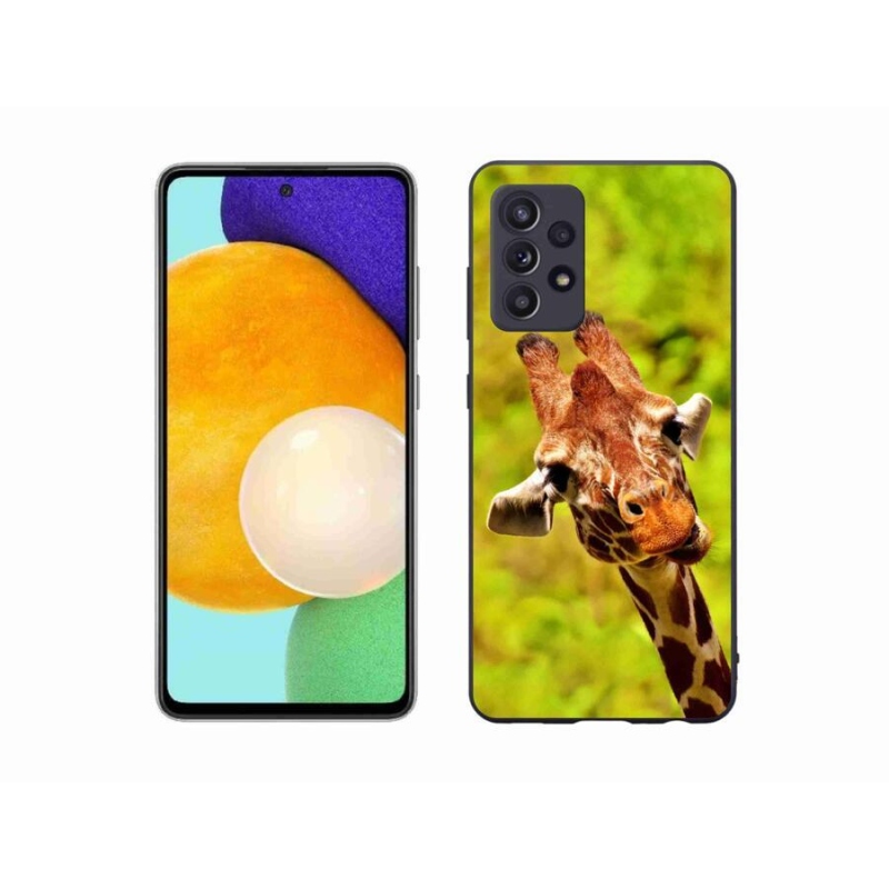 Gelový kryt mmCase na mobil Samsung Galaxy A52s 5G - žirafa