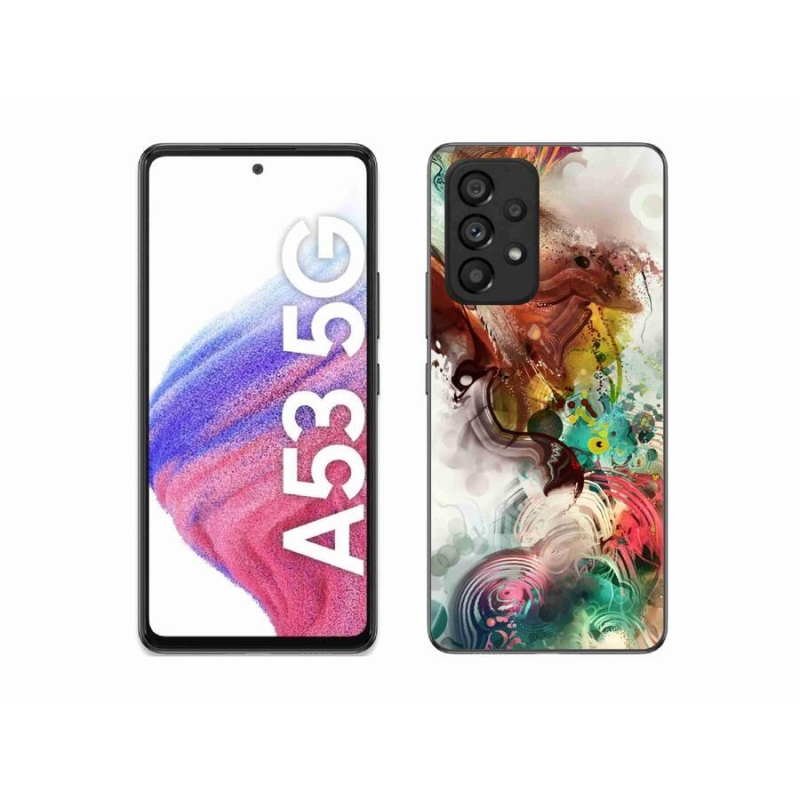 Gelový kryt mmCase na mobil Samsung Galaxy A53 5G - abstrakt 1