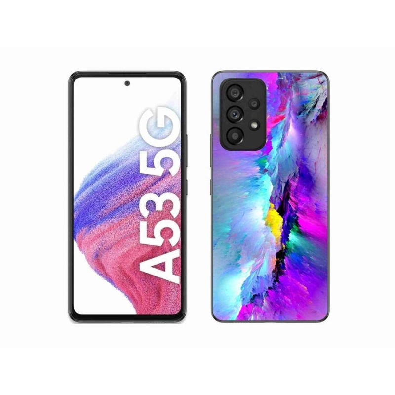 Gelový kryt mmCase na mobil Samsung Galaxy A53 5G - abstrakt