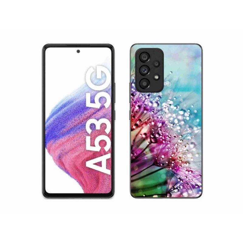 Gelový kryt mmCase na mobil Samsung Galaxy A53 5G - barevné květy