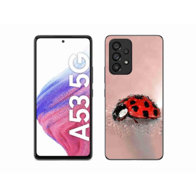 Gelový kryt mmCase na mobil Samsung Galaxy A53 5G - beruška
