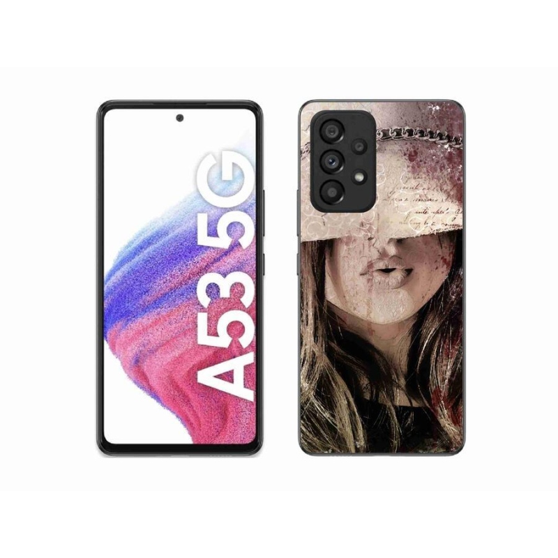 Gelový kryt mmCase na mobil Samsung Galaxy A53 5G - dívka