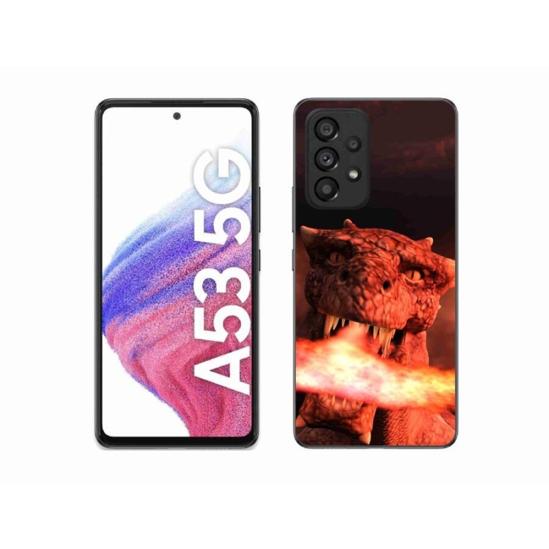 Gelový kryt mmCase na mobil Samsung Galaxy A53 5G - drak