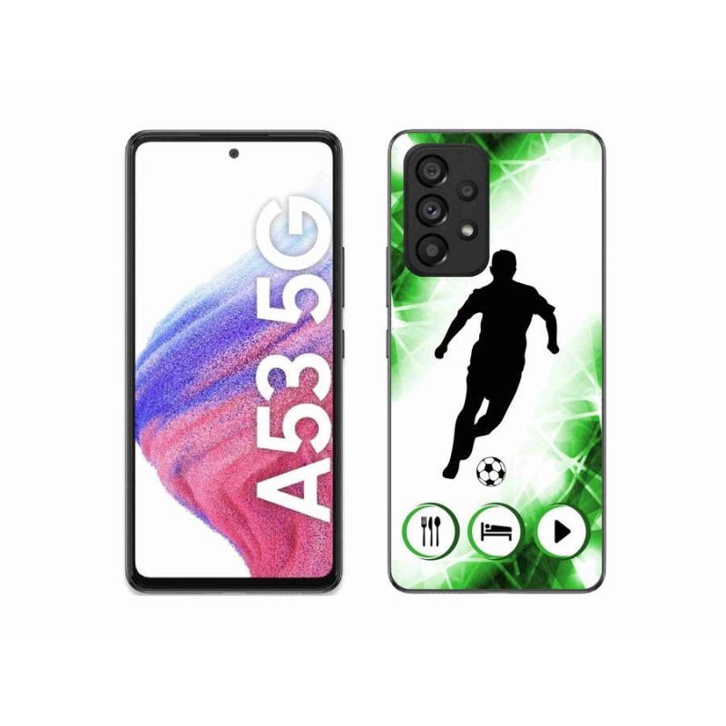 Gelový kryt mmCase na mobil Samsung Galaxy A53 5G - fotbalista