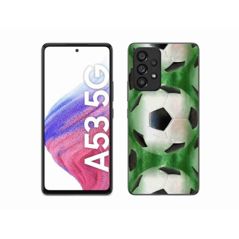 Gelový kryt mmCase na mobil Samsung Galaxy A53 5G - fotbalový míč