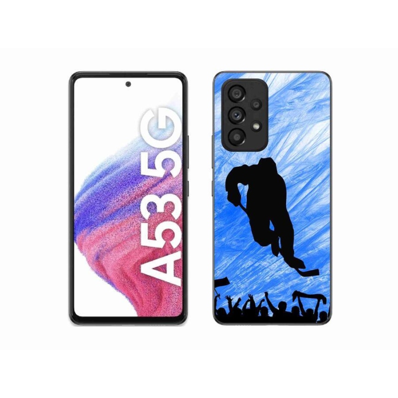 Gelový kryt mmCase na mobil Samsung Galaxy A53 5G - hokejový hráč