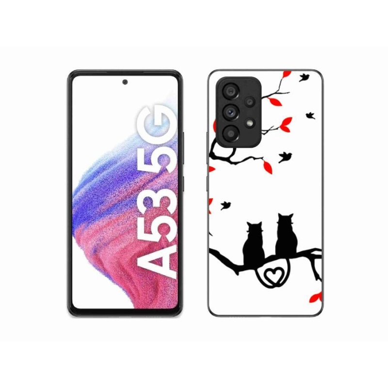 Gelový kryt mmCase na mobil Samsung Galaxy A53 5G - kočičí láska