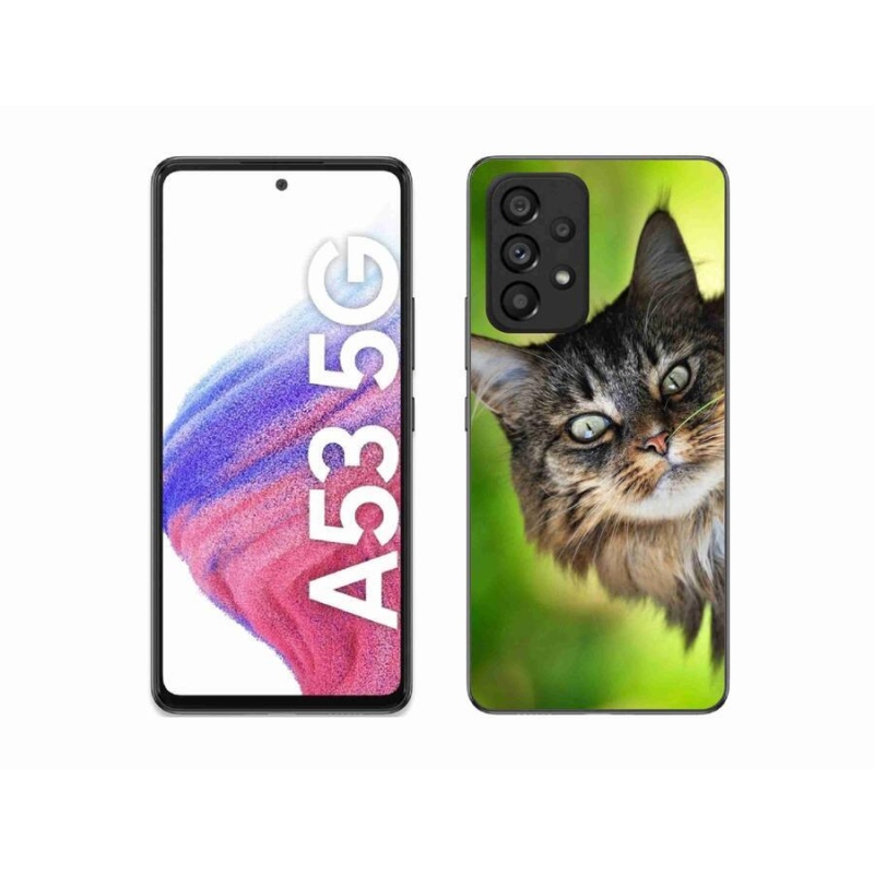 Gelový kryt mmCase na mobil Samsung Galaxy A53 5G - kočka 3