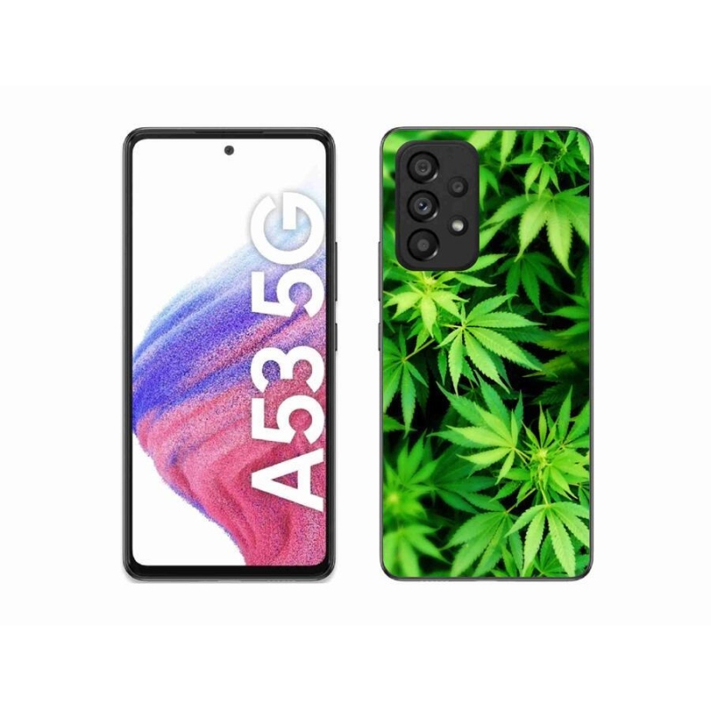 Gelový kryt mmCase na mobil Samsung Galaxy A53 5G - konopí 3