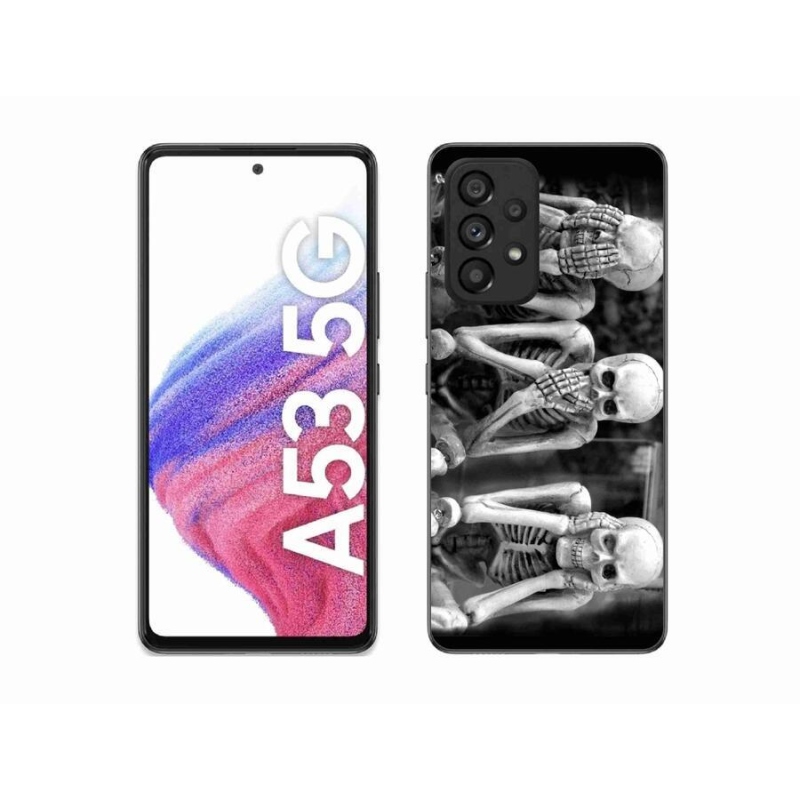 Gelový kryt mmCase na mobil Samsung Galaxy A53 5G - kostlivci