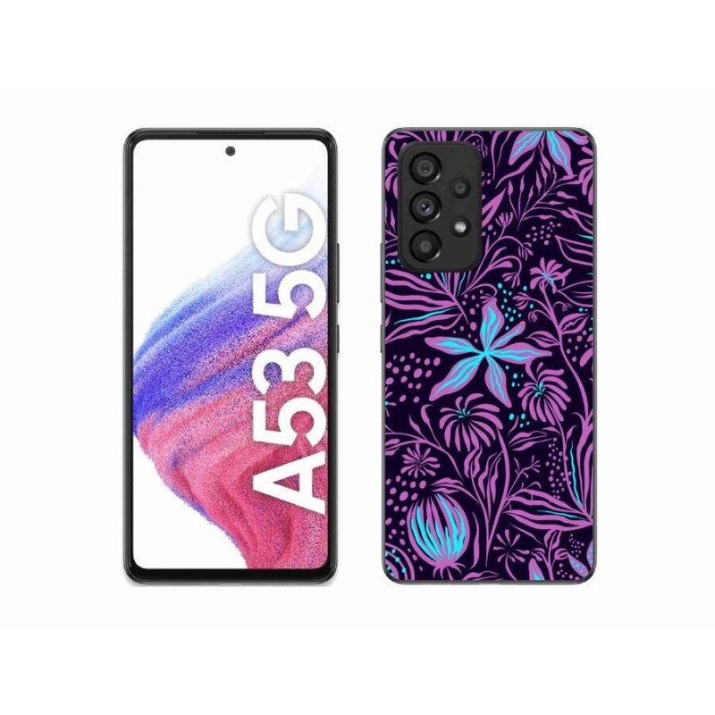 Gelový kryt mmCase na mobil Samsung Galaxy A53 5G - květiny 2