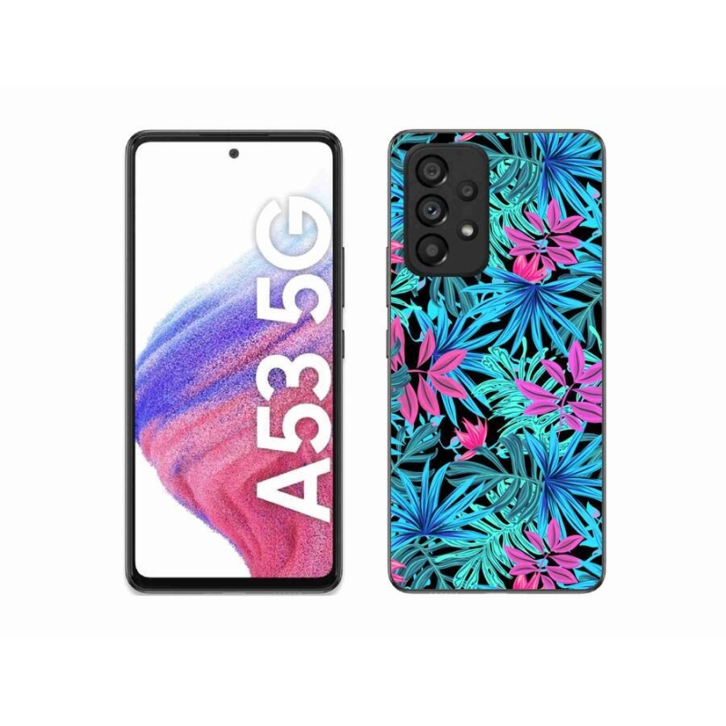 Gelový kryt mmCase na mobil Samsung Galaxy A53 5G - květiny 3