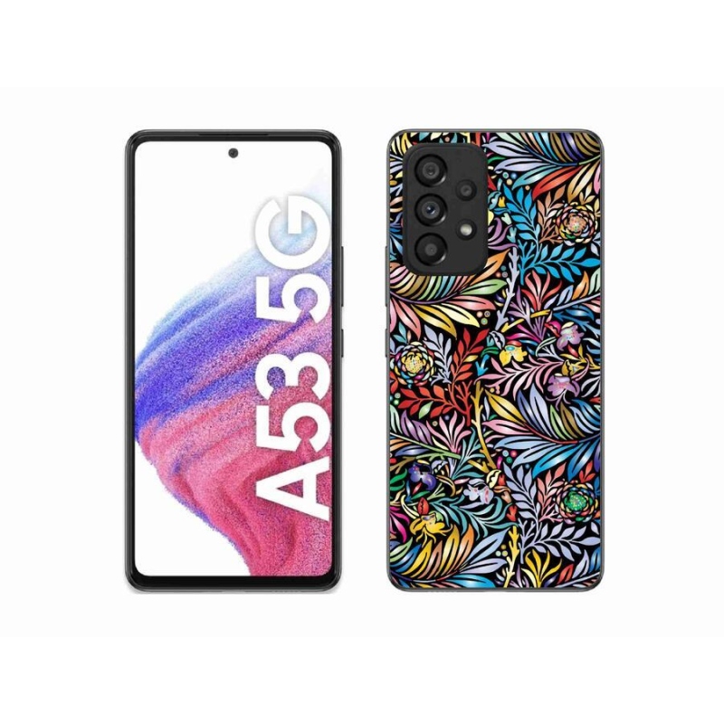 Gelový kryt mmCase na mobil Samsung Galaxy A53 5G - květiny 5