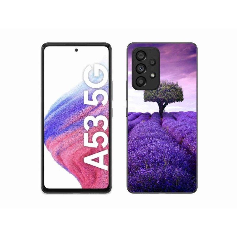 Gelový kryt mmCase na mobil Samsung Galaxy A53 5G - levandulová louka